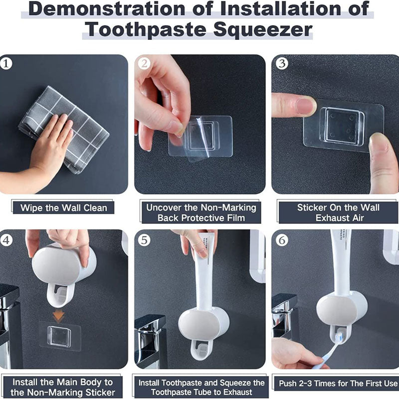 Wall Mounted Automatic Toothpaste Dispenser